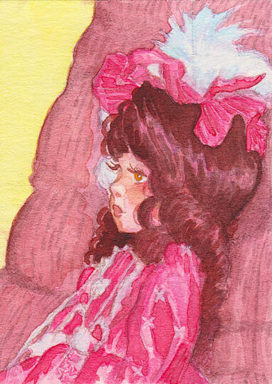 Manika 3/3 (2026) | 2.5 x 3.5 inches | Watercolor on Watercolor Paper [SOLD]