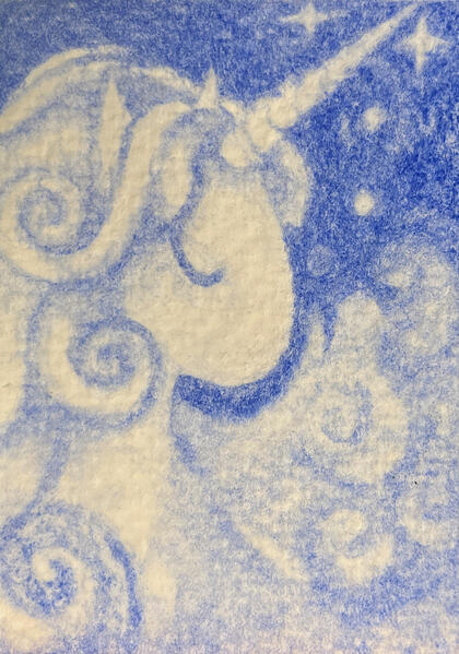 Magic is Soft (2026) | 2.5 x 3.5 inches | Soft Pastels on Watercolor Paper [SOLD]