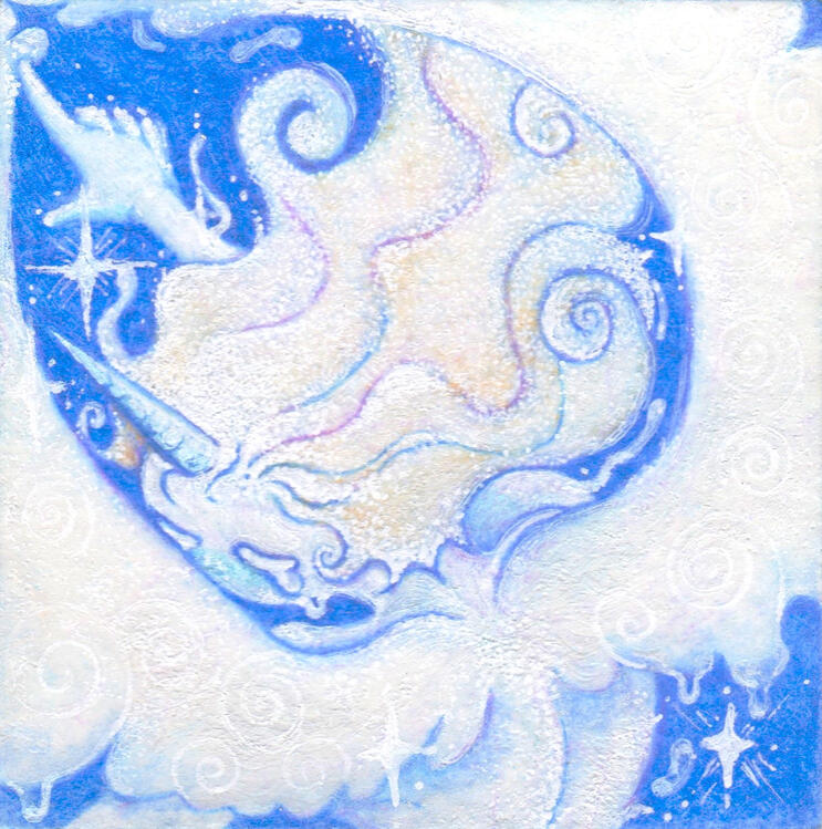 Going Towards Something (2026) | 2.5 x 3.5 inches | Soft Pastels on Watercolor Paper [SOLD]