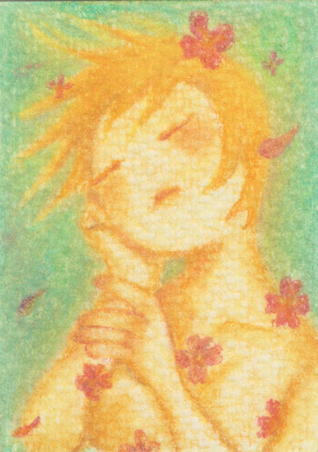 Dream Girl (2026) | 2.5 x 3.5 inches | Soft Pastels on Watercolor Paper [SOLD]